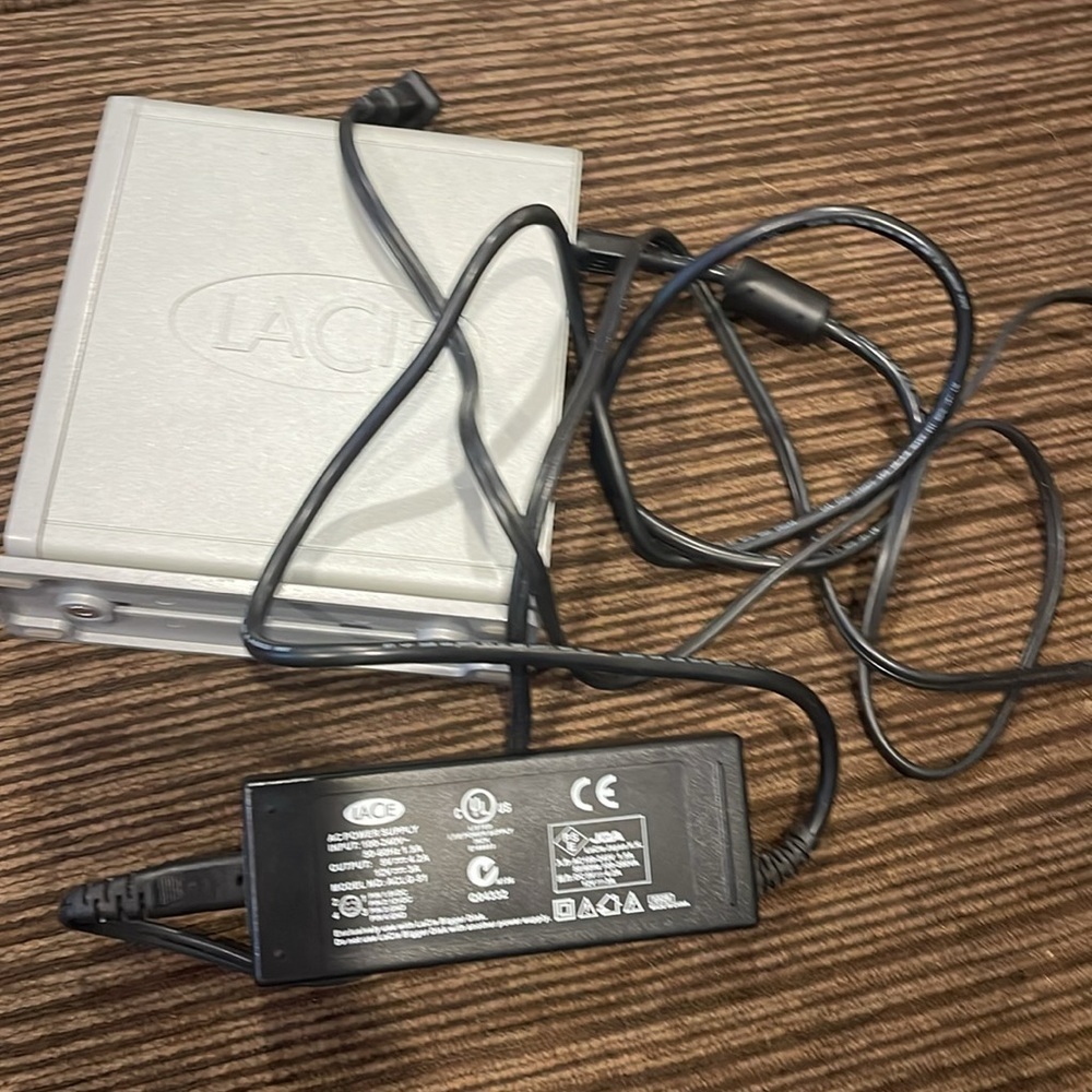 LaCie Ltd 500gb for portable EXTERNAL HARD DISK with charger